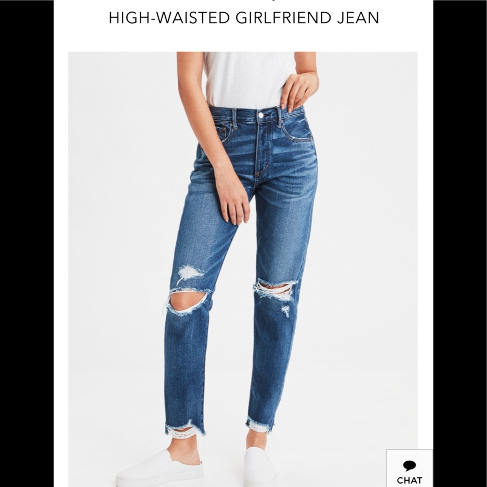 NWT American Eagle high waisted girlfriend jeans